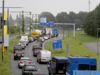 20160507 Choas in en rondom Dordrecht door stroring Drechttunnel A16 Dordrecht Tstolk 002