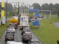 20160507 Choas in en rondom Dordrecht door stroring Drechttunnel A16 Dordrecht Tstolk 003