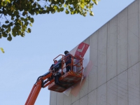 20162009 Straatkunst aan muren van Stadskantoor Spuiboulevard Dordrecht Tstolk 001