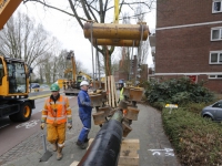 20162303 Intrekken van tweede leiding HDD boring Hugo van Gijnweg Dordrecht Tstolk 002