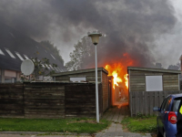 Schuurtje verwoest door korte uitslaande brand Zwijndrecht