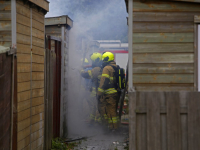 Schuurtje verwoest door korte uitslaande brand Zwijndrecht