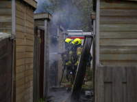 Schuurtje verwoest door korte uitslaande brand Zwijndrecht