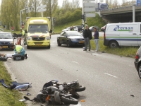 20160205 Scooterrijdster geschept bij oprit N3 Dordrecht Tstolk 001