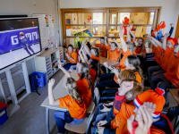 Shorttrack feestje op Beatrixschool Dordrecht